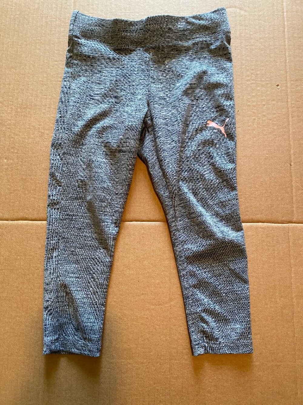 Puma Kids Size Girls 2T Leggings Heather Gray & Pink